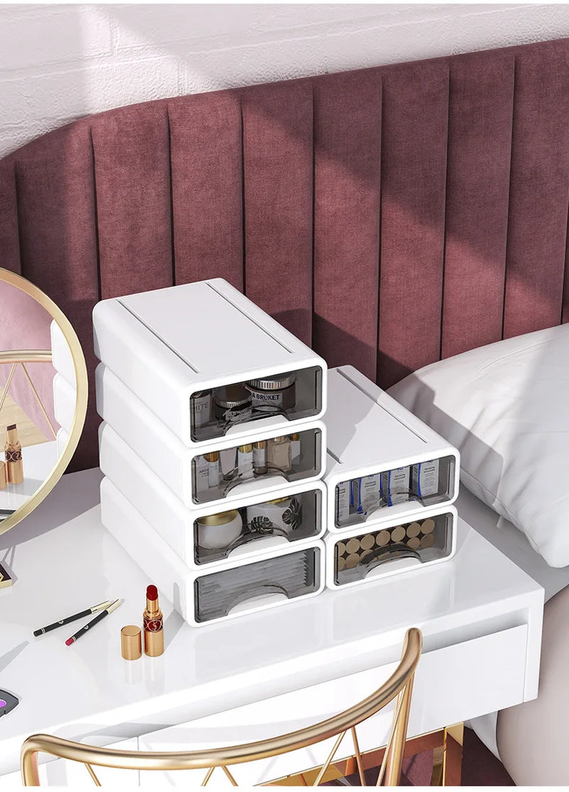Storage Drawers Desk Organizer Box